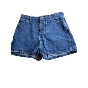 Vintage Polo Jeans Co. Ralph Lauren Denim Shorts With Lace-Up Back & Pockets